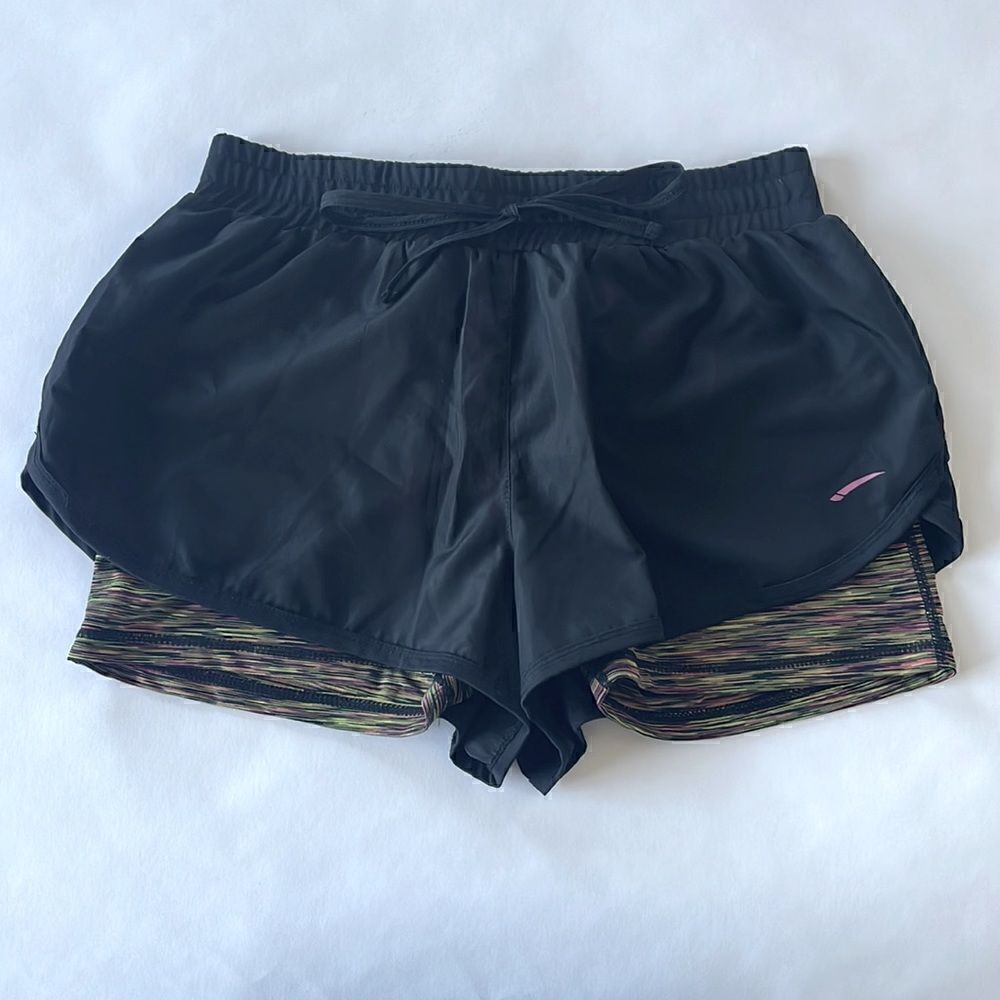 LA Gear Running Shorts with Inner/Outer Layers